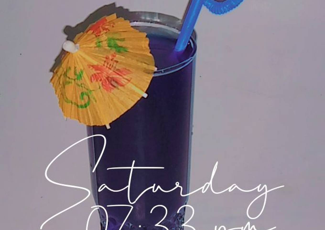 Electric blue lemonade