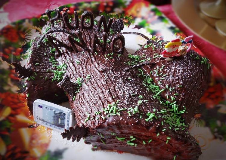 Tronchetto di capodanno panna e nutella