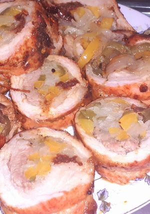 Una foto de Matambrito de cerdo relleno al horno