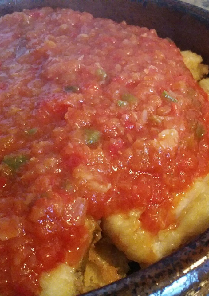Una foto de Bacalao a la Vizcaína