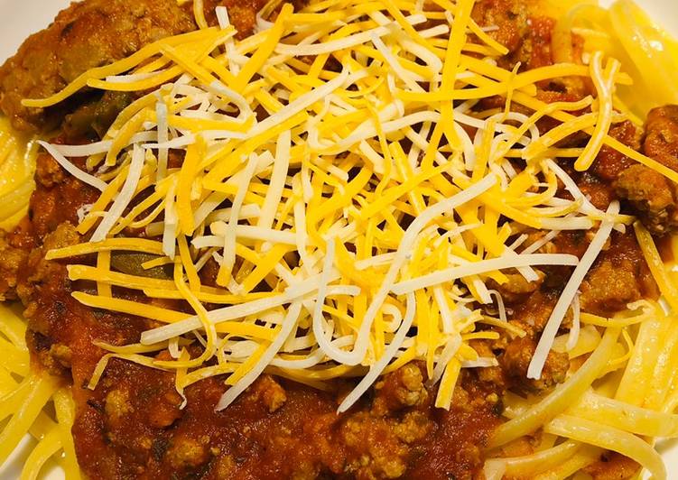 Recipe of Super Quick Homemade Chilli 🌶 Turkey 🦃 Spaghetti 🍝