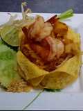 Pad Thai Shrimp Wrapped in Egg