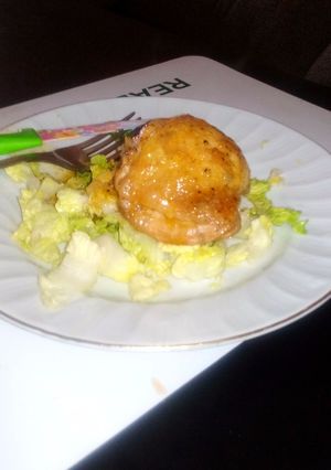 Una foto de Pollo al curry