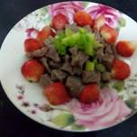 寵物鮮食-草莓蔬菜牛排