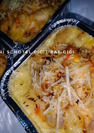 Foto resep Macaroni schotel (simpel tanpa telur) #RecookbundaEi