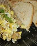 Huevito estrellado con champiñones