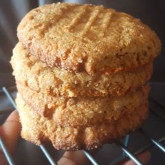 Peanut butter cookies A picture of Peanut butter cookies.