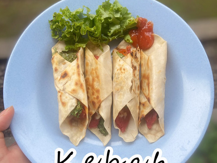 Cara Gampang Menyiapkan Kebab kulit pangsit, Enak