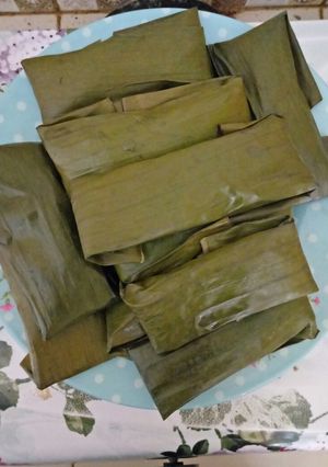 Foto resep 18. Lepat Pisang Ketan