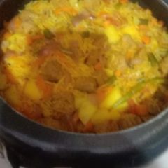 A picture of Vege pulao.