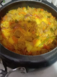 A picture of Vege pulao.