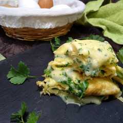 Foto principal de Tortilla de perejil y parmesano