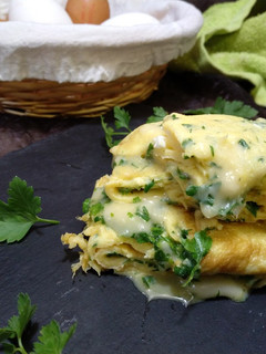 Foto principal de Tortilla de perejil y parmesano