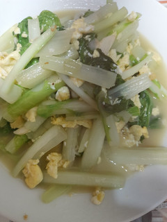 小白菜炒蛋 的食譜成品照片