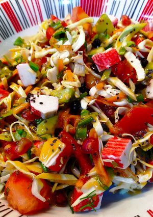 Φωτογραφία της συνταγής Σαλάτα πράσινη 🥗 με σουρίμι