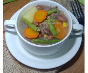 Resep Populer Sop Daging Kacang merah Enak dan Sehat