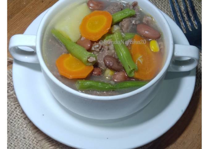 Resep Sop Daging Kacang merah Anti Gagal