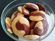 Una foto de galletita marmolada