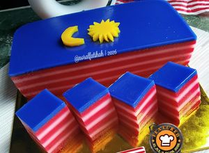 Gambar Kuih Lapis Bendera Malaysia 🇲🇾