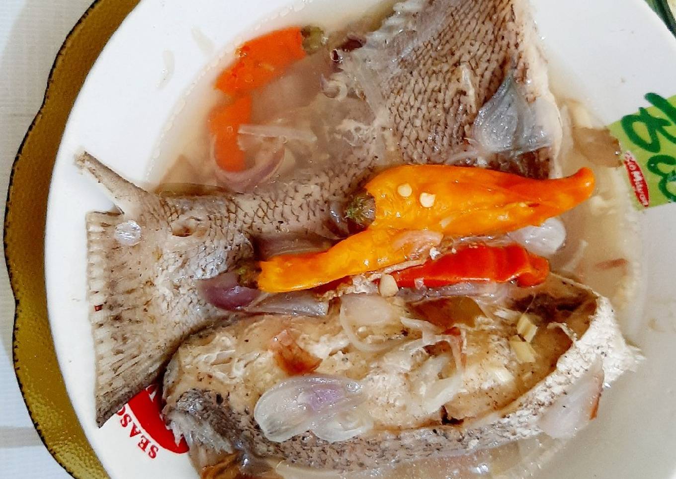 Ikan kakap putih kukus