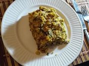 Una foto de budín comino