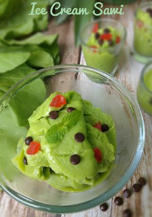Foto resep Ice Cream Sawi Hijau (Caisim)