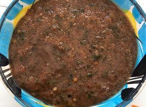 Una foto de Salsa roja con jalapeño