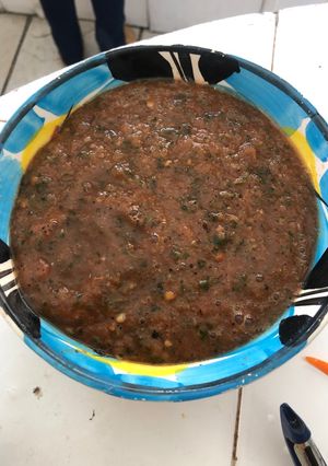 Una foto de Salsa roja con jalapeño