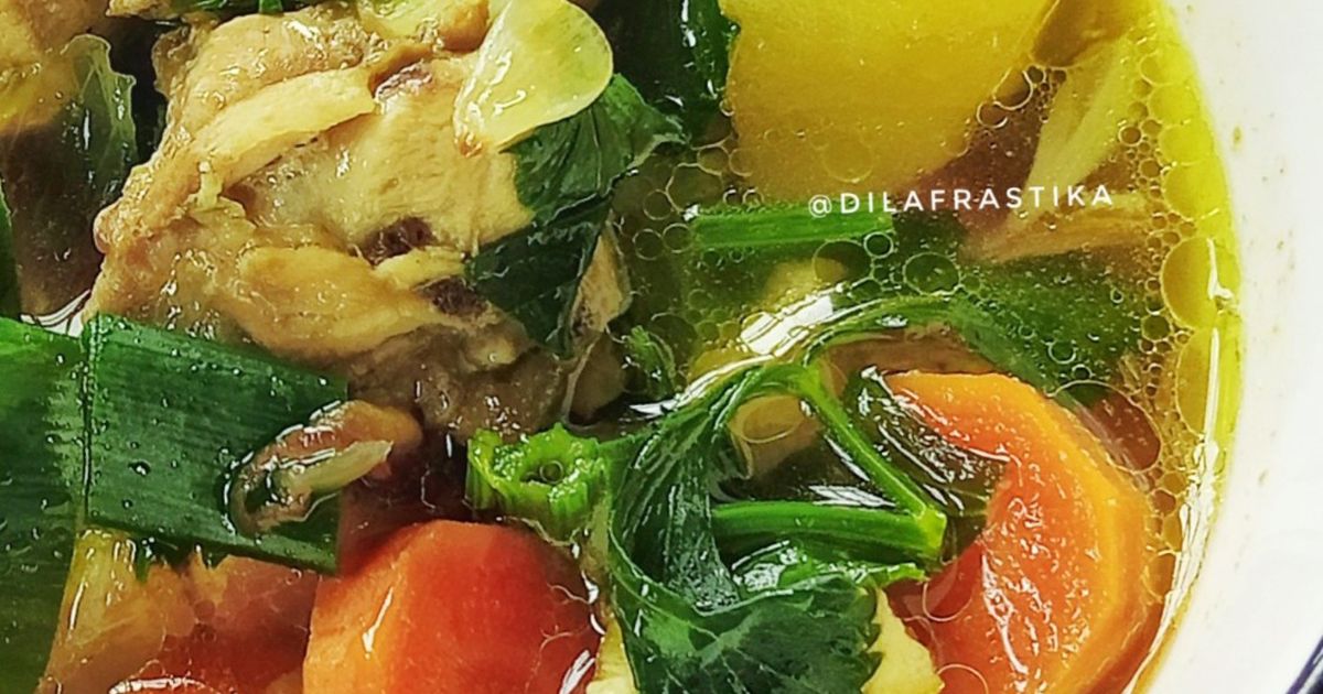 Sup Ayam Sayuran Kuah Kuning