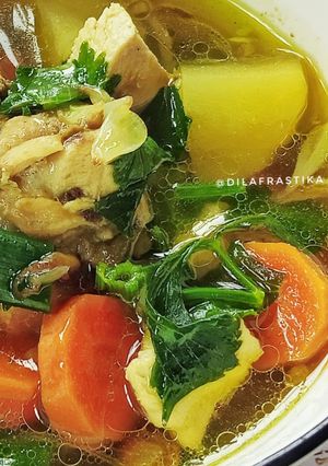 Foto resep Sup Ayam Sayuran Kuah Kuning