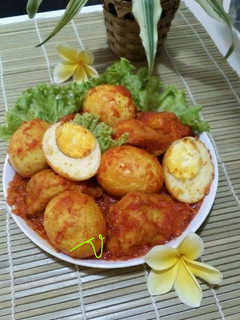 Foto resep Telur & Tahu Bumbu Bali