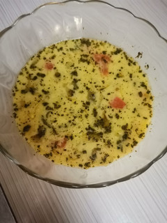 عکسی از دستور اشکنه کشک گوجه ای🍅🥄