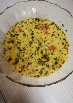 عکسی از دستور اشکنه کشک گوجه ای🍅🥄