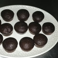 Rich chocolate cupcakes A picture of Rich chocolate cupcakes.