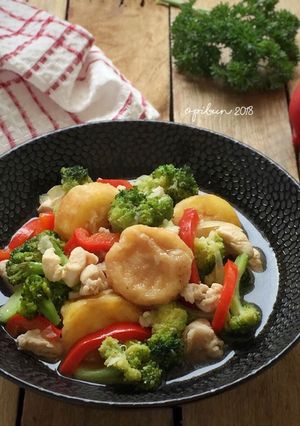 Foto resep Cah Brokoli Ayam
