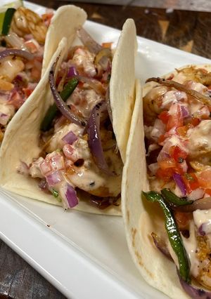 A picture of Southwestern Shrimp Tacos.