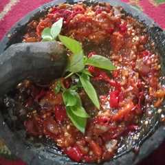 A picture of Sambal Terasi.
