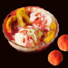 A picture of Peach melba.
