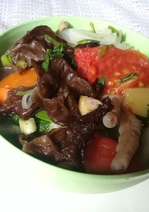 Foto resep Sop ceker plus sayuran No MSG enak dan sehat