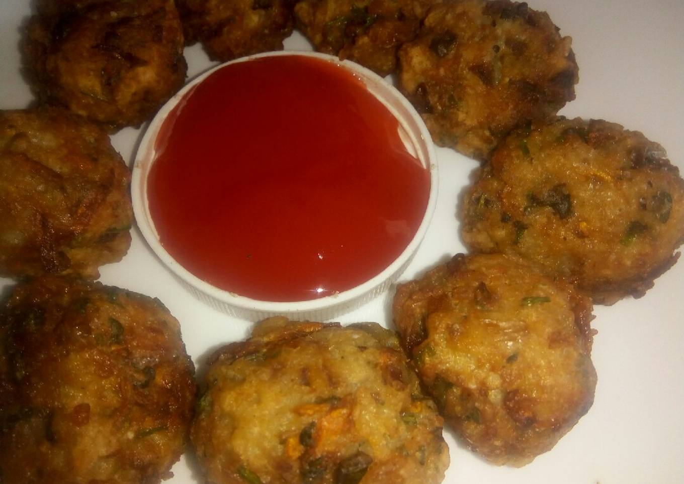 Crunchy rice balls