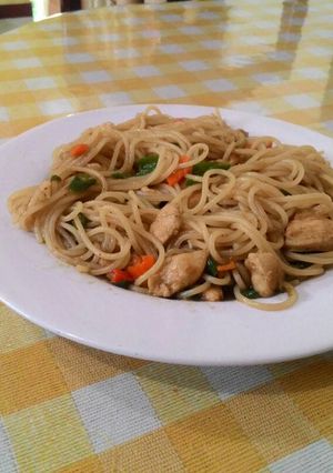 Foto resep Spaghetti Ayam Teriyaki