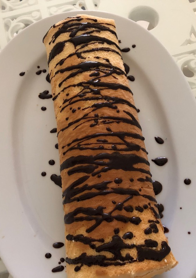 Una foto de Brazo de gitano de chocolate