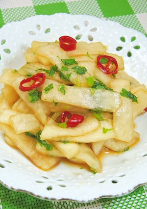 涼拌大頭菜 的食譜成品照片