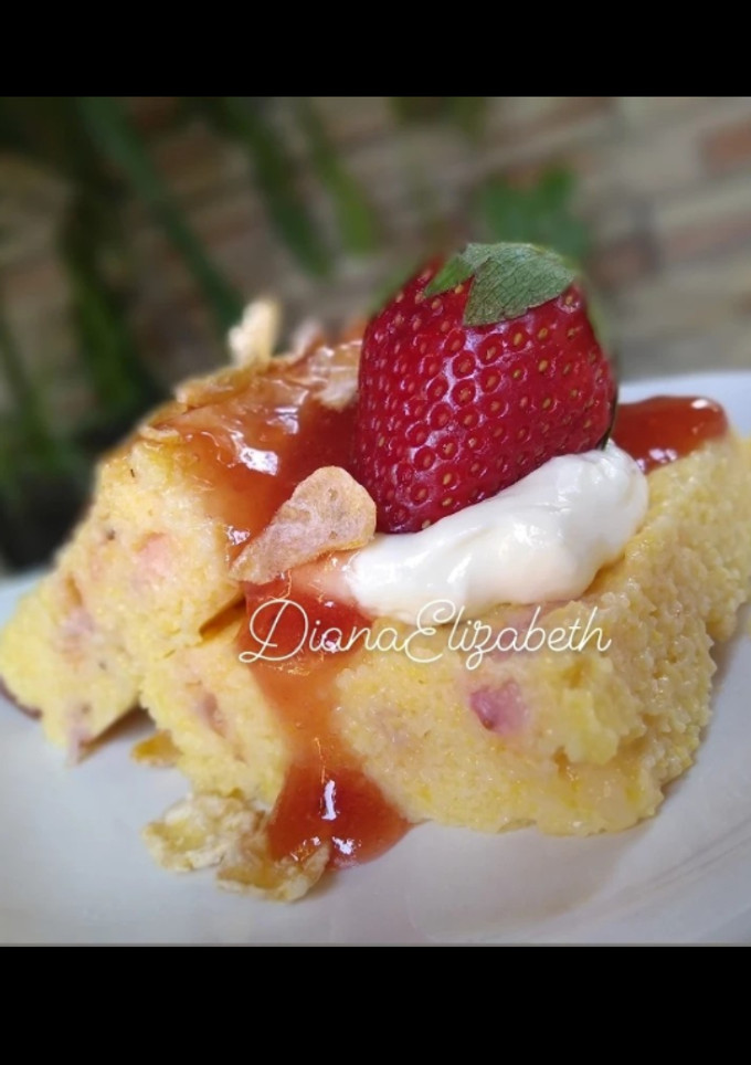 Una foto de Postre saludable de polenta.👩🏼‍🍳😃👌🏻