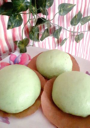 Foto resep Bakpau Pandan Kacang Hijau