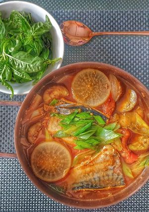 Foto resep Stew Ikan Makarel Korea (Godeungeo-Mujorim)