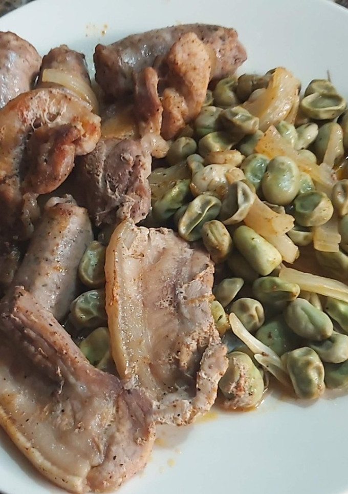Una foto de Panceta con butifarra blanca (aprovechamiento)