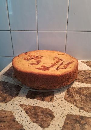 Una foto de Torta matera de ricota con dulce de leche