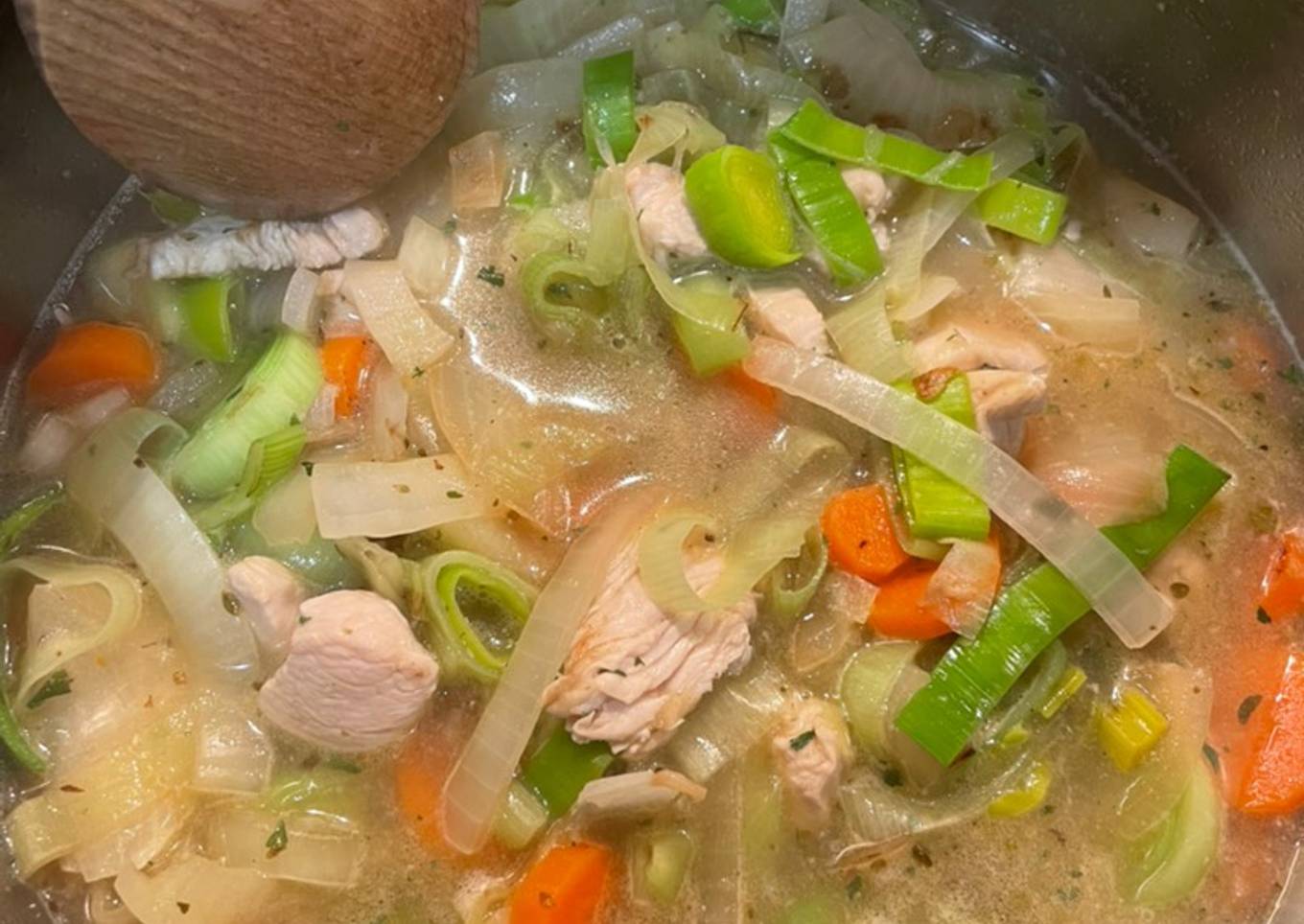 Quick and easy chicken soup