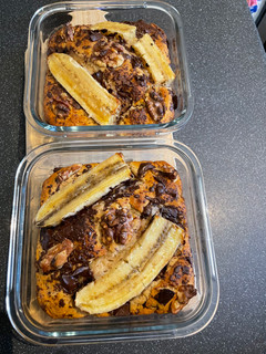 Una foto de Torta de banana VEGANA